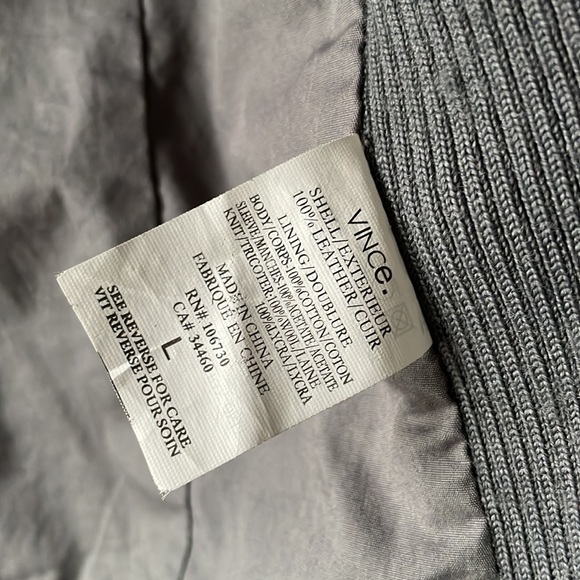 COPY - EUC VINCE SUEDE WATERFALL COLLAR ZIP JACKET. SIZE L - Picture 12 of 14